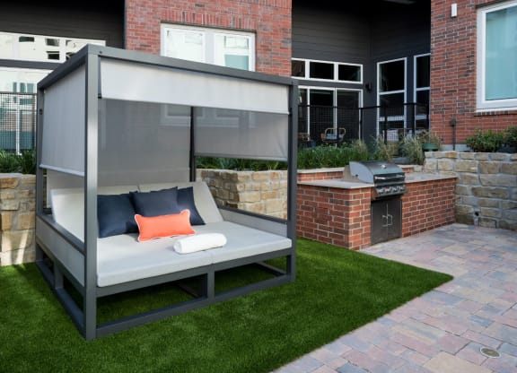Gazebo With Built-In Stainless Barbecue Grills at Berkshire Pullman, Frisco